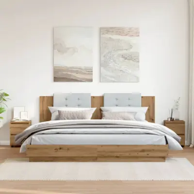 Dvo delni komplet Nočne omarice - Nočne mize artisan hrast 30x30x40 cm inženirski les