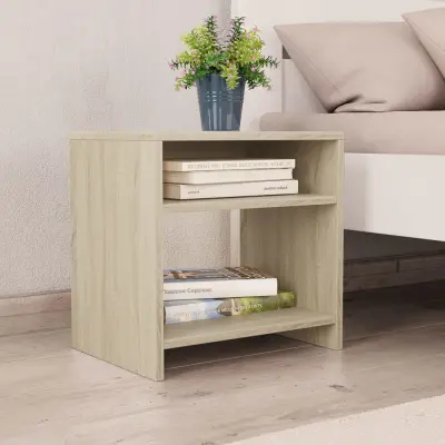 Dvo delni komplet Nočne omarice - Nočne mize sonoma hrast 40x30x40 cm iverna plošča