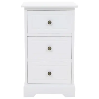 Nočna omarica - Nočna miza MDF in borovina 35x32x59 cm