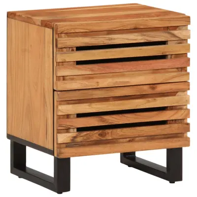 Dvo delni komplet Nočne omarice - Nočne mize 40x34x46 cm trden akacijev les
