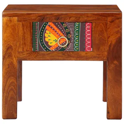 Nočna omarica - Nočna miza 40x40x36 cm Masivni les Akacija