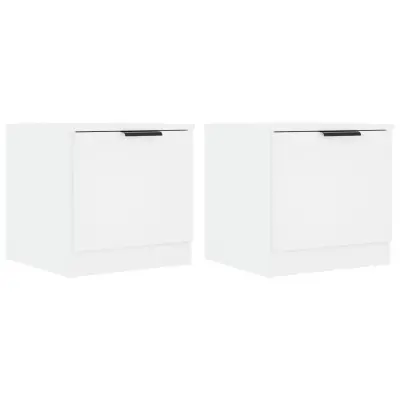 Dvo delni komplet Nočne omarice - Nočne mize bela 40x39x40 cm