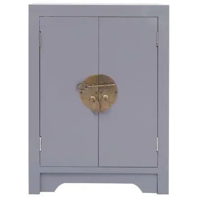 Nočna omarica - Nočna miza siva 38x28x52 cm les pavlovnije