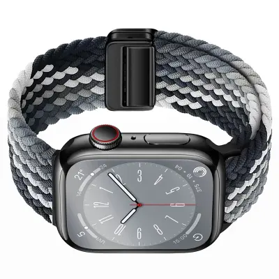 Zvezdni najlonski pleteni pašček za uro Apple Watch MultiColor L