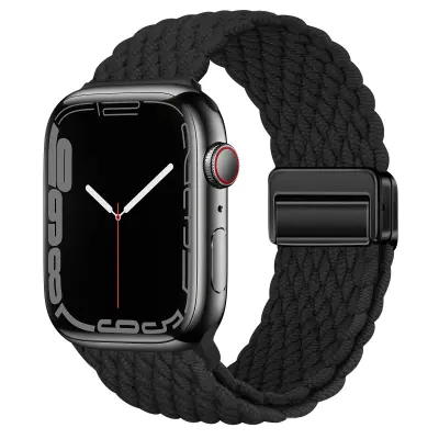 Starlight najlonski pašček za uro Apple Watch Black S