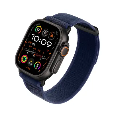 Najlonski pasovi za uro, združljivi z Apple Watch - Zračni športni zančni paščki za iWatch serije 8/7/6/5/4/3/2/1/SE/Ultra Blue S