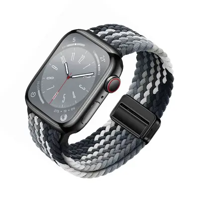 Zvezdni najlonski pleteni pašček za uro Apple Watch MultiColor S
