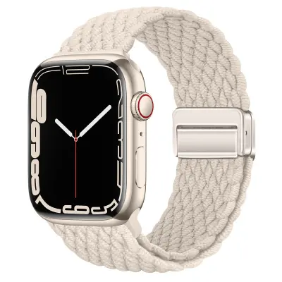 Starlight najlonski pašček za uro Apple Watch Beige S