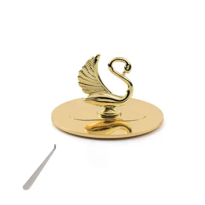 Zlati oblaček za gašenje sveč - eleganten dodatek za sveče   oblika laboda