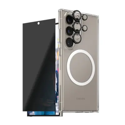 PANZERGLASS Samsung Galaxy S25 Ultra 3v1 Privacy Bundle  komplet za zaščito