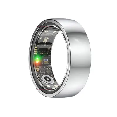 Smart Ring R1000 – Monitor spanja, Bluetooth 5.0, Monitor kisika v krvi Silver 13