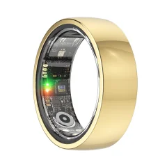 Smart Ring R1000 – Monitor spanja, Bluetooth 5.0, Monitor kisika v krvi Gold 13