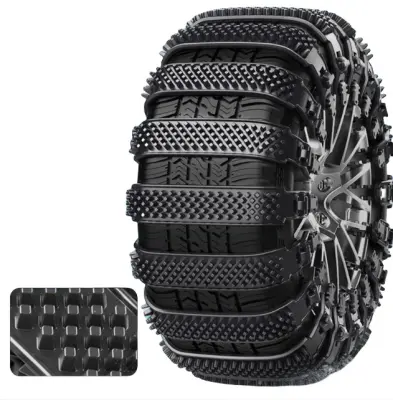 10-delne univerzalne snežne verige za avtomobile Black