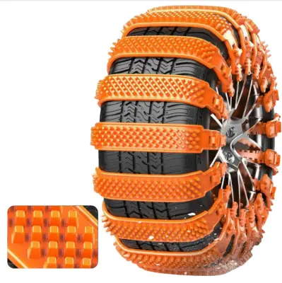 10-delne univerzalne snežne verige za avtomobile Orange
