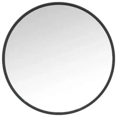 Stensko Ogledalo - Zrcalo - Kozmetično ogledalo črno 50 cm