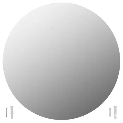 2 kosi stenskega ogledala - kozmetično ogledalo 70 cm okroglo steklo