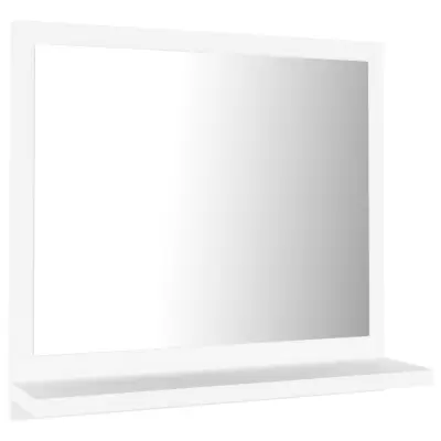 Kopalniško Ogledalo - Zrcalo - Kozmetično ogledalo belo 40x10,5x37 cm iverna plošča