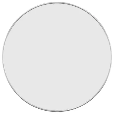 Stensko Ogledalo - Zrcalo - Kozmetično ogledalo srebrno Ø 50 cm okroglo