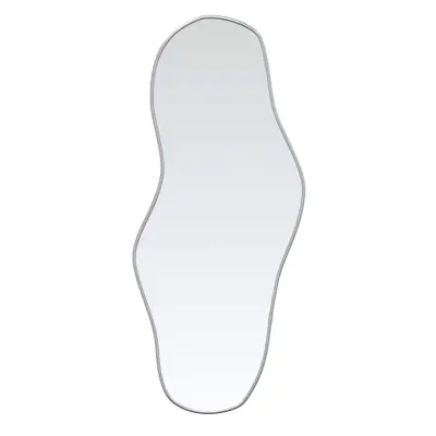 Stensko Ogledalo - Zrcalo - Kozmetično ogledalo srebrno 90x40 cm