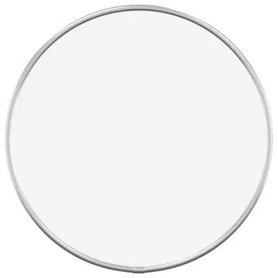 Stensko Ogledalo - Zrcalo - Kozmetično ogledalo srebrno Ø 30 cm okroglo