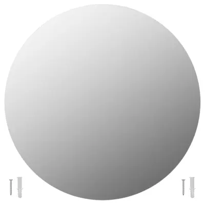 Stensko Ogledalo - Zrcalo - Kozmetično ogledalo 60 cm okroglo steklo