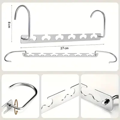Jeklen obešalnik za oblačila, ki prihrani prostor (3 kosi) | SNAPHANG