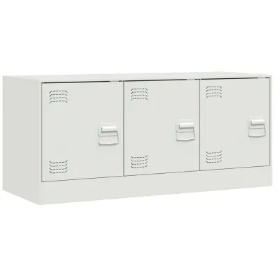 TV omarica - TV stojalo - Televizijska omarica bela 99x39x44 cm jeklo
