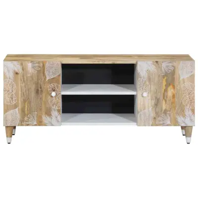 TV omarica - TV stojalo - Televizijska omarica 105x33,5x46 cm Masivni les Mango