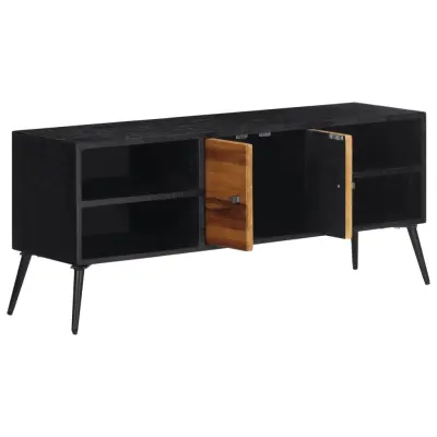 TV omarica - TV stojalo - Televizijska omarica 112x31x45 cm trdna predelana tikovina