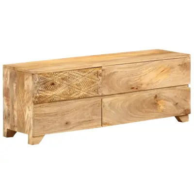 TV omarica - TV stojalo - Televizijska omarica iz trdnega mangovega lesa 110x30x40 cm