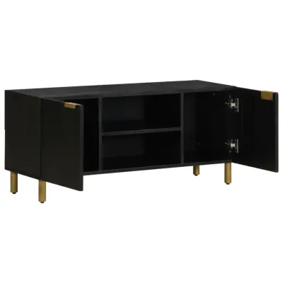 TV omarica - TV enota - Televizijska omarica črna 105x33x46 cm iz umetnega lesa