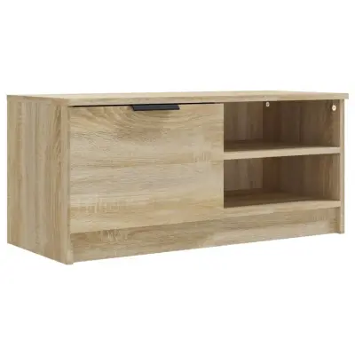 TV omarica - TV stojalo - Televizijska omarica sonoma hrast 80x35x36,5 cm konstruiran les