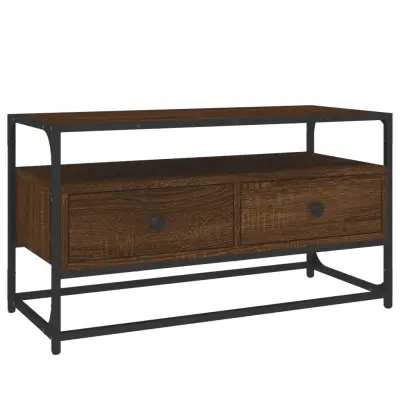 TV omarica - TV stojalo - Televizijska omarica rjavi hrast 80x35x45 cm inženirski les