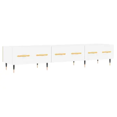 TV omarica - TV stojalo - Televizijska omarica bela 150x36x30 cm inženirski les