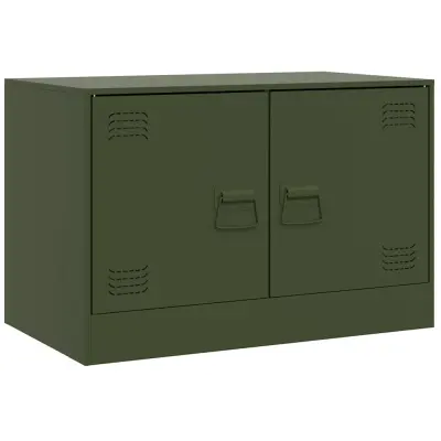 TV omarica - TV enota - Televizijska omarica olivno zelena 67x39x44 cm jeklo