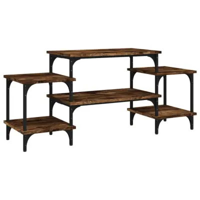 TV omarica - TV stojalo - Televizijska omarica dimljeni hrast 117x35x52 cm inženirski les