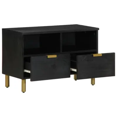 TV omarica - TV enota - Televizijska omarica črna 70x33x46 cm iz umetnega lesa