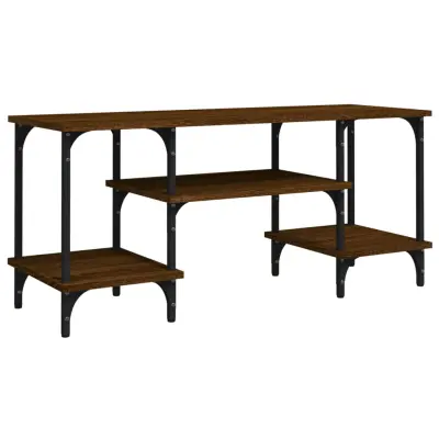 TV omarica - TV stojalo - Televizijska omarica rjav hrast 102x35x45,5 cm inženirski les