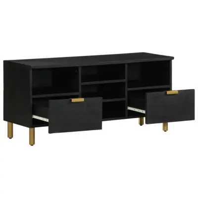 TV omarica - TV enota - Televizijska omarica črna 100x33x46 cm iz umetnega lesa
