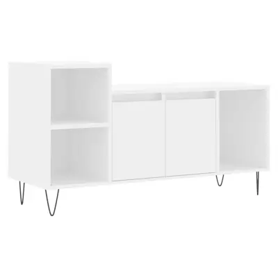 TV omarica - TV stojalo - Televizijska omarica bela 100x35x55 cm inženirski les