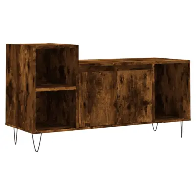 TV omarica - TV stojalo - Televizijska omarica dimljeni hrast 100x35x55 cm inženirski les