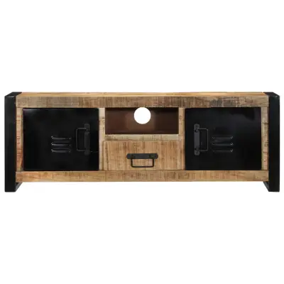 TV omarica - TV stojalo - Televizijska omarica 100x30x35 cm Masivni neobdelan les Mango