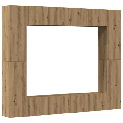 8 kosov stenske TV omarice - TV enot Artisan Oak Engineered Wood
