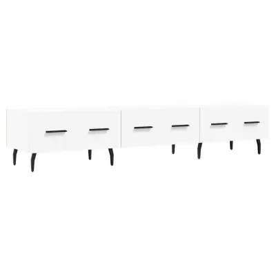 TV omarica - TV stojalo - Televizijska omarica bela 150x36x30 cm inženirski les