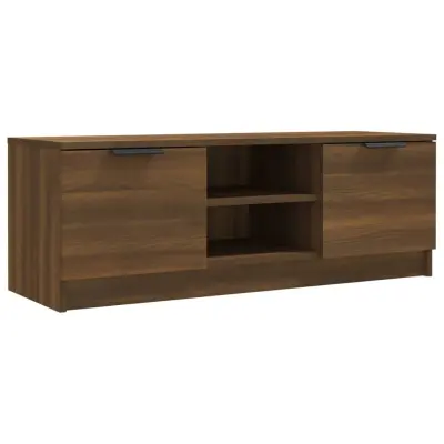 TV omarica - TV stojalo - Televizijska omarica rjavi hrast 102x35x36,5 cm inženirski les