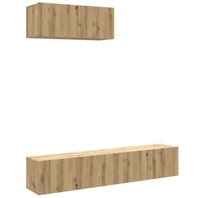 TV omarice - TV enot 3-delna stenski artisan hrast inženirski les