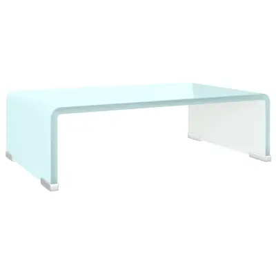 Stojalo za TV / ekran - TV stojalo - Stojalo za ekran stekleno zeleno 40x25x11 cm