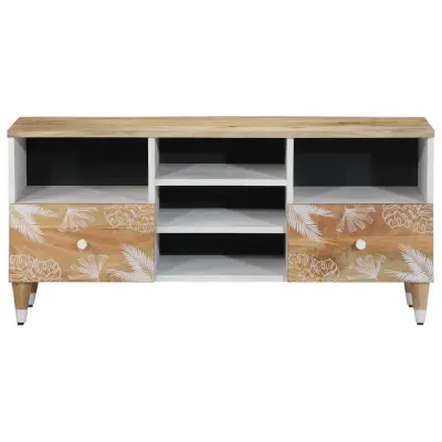 TV omarica - TV stojalo - Televizijska omarica 100x33,5x46 cm Masivni les Mango