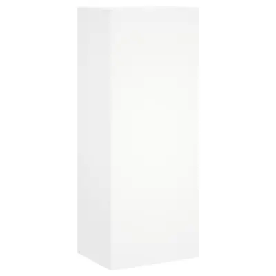 Stenska TV omarica - TV stojalo - Televizijska omarica bela 40,5x30x102 cm inženirski les