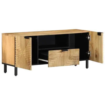 TV omarica - TV stojalo - Televizijska omarica rjava 105x33x46 cm masivni les Mango